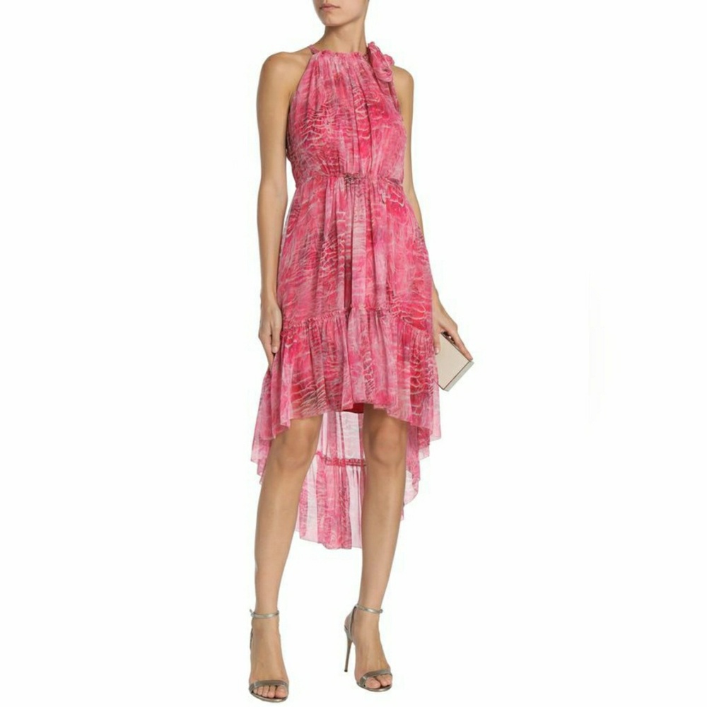 NWT Elie Tahari Primrose shades of silk dress in Lotus 6